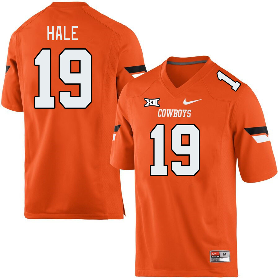 Oklahoma State Cowboys #19 Alex Hale College Football Jerseys Stitched Sale-Retro Orange